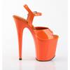 Pleaser - FLAMINGO809 Sandale à bride à la cheville, Pole dance chaussures - Orange Product image